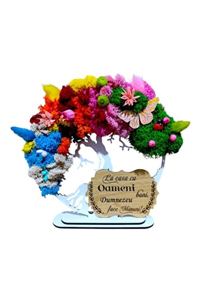 OEM Imagine personalizată cu Copacul Vieții și mesajul „Într-o casă cu oameni...
