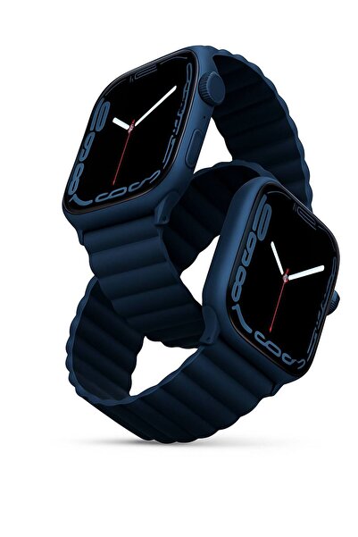 ALPER سوار متوافق مع ساعة أبل مقاس 42/44/45/46 ملم مع مغناطيس قابل للعكس