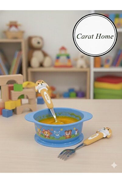 Tasarım Evi Ultra Luxury Stainless Steel Children's Food Spoon and Fork Set