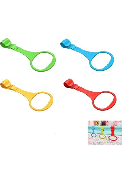 Generic Baby Crib Pull Rings, 4-Pack Standing/Walking Aid, Red