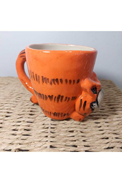 esdekor كوب كبير مصنوع يدويًا من السيراميك 8x9