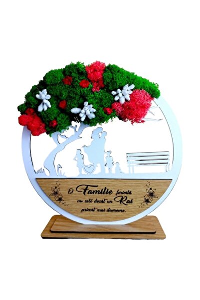 OEM Tablou personalizat „Copacul Vieții” cu mesaj pentru nași, prieteni, fami...