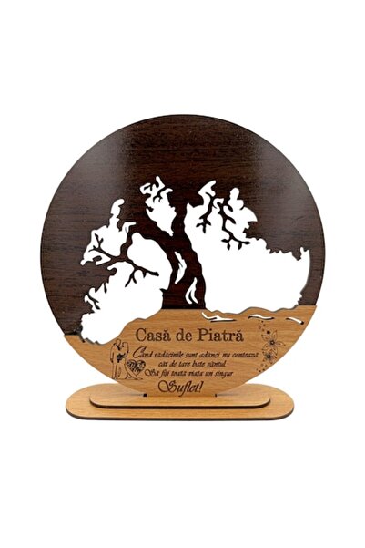 OEM Decorațiune personalizată cu inimă, Copacul Vieții, pentru "Casa de Piatr...