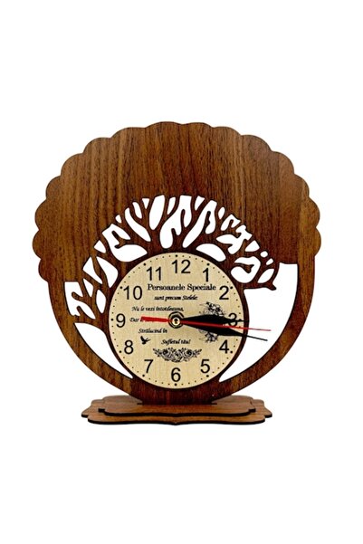 OEM Ceas decorativ din lemn pentru brad, pentru persoane speciale, mesaj grav...