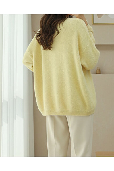 MissRunin Buttoned Front Bearded Casual Knit Cardigan