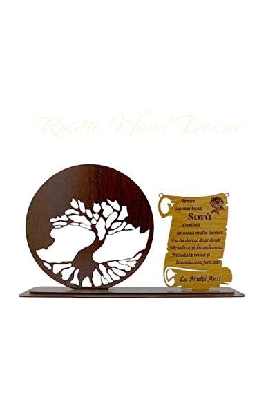 OEM Placă decorativă cu tematică Copacul Vieții - Cadou personalizat „Soră”, ...