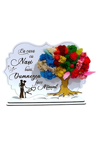 OEM Operă de artă în formă de copac cu licheni stabilizați, personalizată cu ...