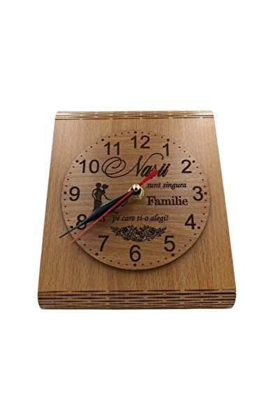 OEM Desk clock, personalized gift with standard message 'Godparents are..', 2...
