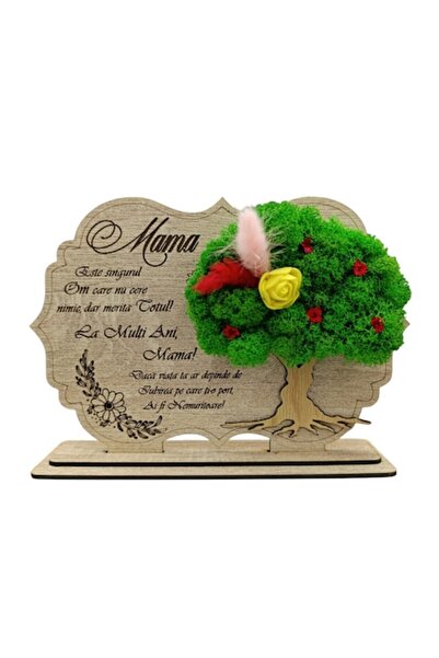 OEM Placă decorativă personalizată cu suport — „Mama” — 30x18 cm