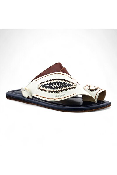 Footprint Handmade leather slippers Made in KSA