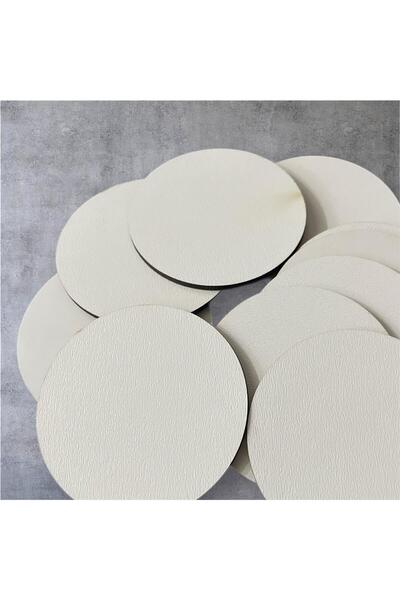 Genel Markalar Yuvarlak MDF Ahşap Parça Seti – 50'li | 7 cm Çap • 3 mm Kalınl...
