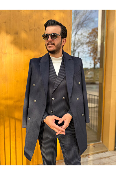 Avni Ceylan Men's Premium Slim Fit Cashmere Coat