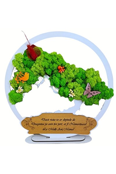 OEM Decorațiune personalizată pentru bonsai cu gravat cu laser „La mulți ani,...