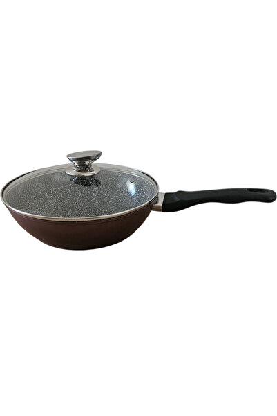 OEM Frying pan with glass lid, 24 cm, 3-layer ceramic coating, 3L capacity
