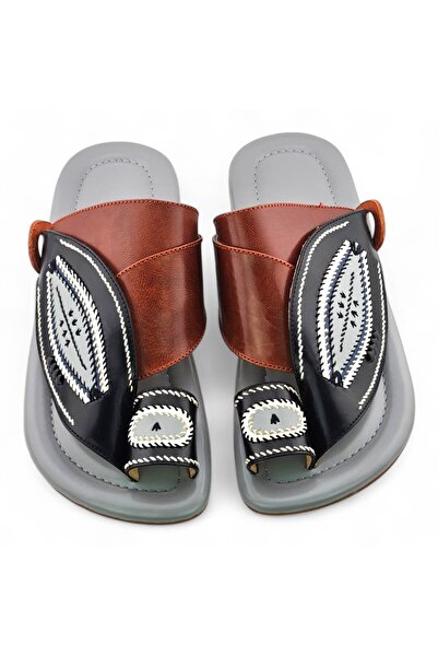 Footprint Handmade leather slippers Made in KSA