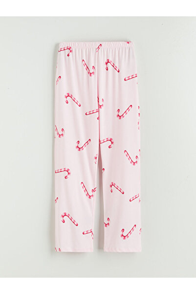 LC Waikiki Peak Yeni Sezon Gömlek Yaka Baskılı Kadın Pijama Takımı