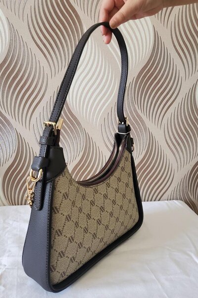 Armine 386Women's Shoulder Bag Mink Printed