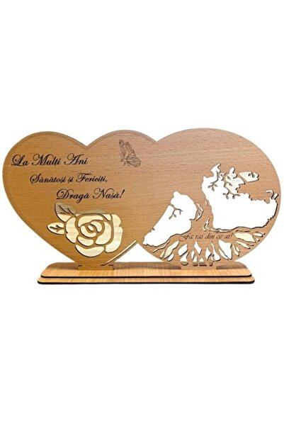 OEM Decorațiune de perete cu inimă, goală, din mușchi stabilizat, personaliza...