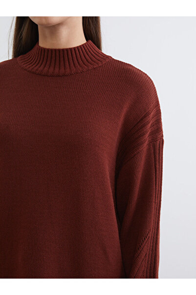 LC Waikiki Γυναικείο πλεκτό τουνίκ με μισό ζιβάγκο