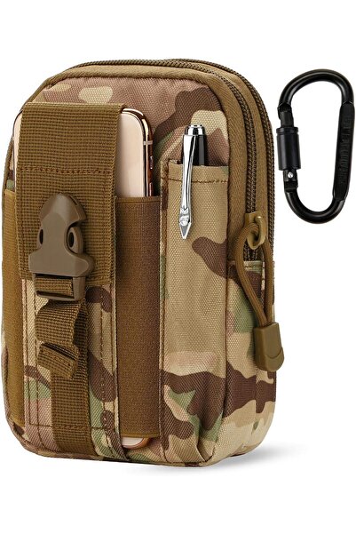 Generic Donto EDC MOLLE Tactical Waist Bag with Belt - Holster for Handheld Devices and Gear