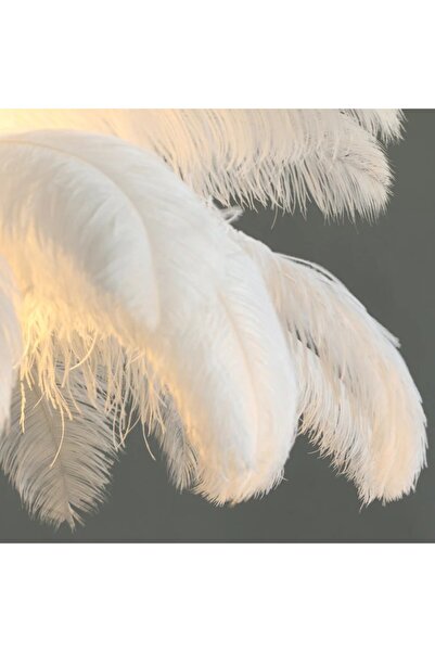 OEM Feather Floor Lamp Politidis 1 x E27 170 cm White