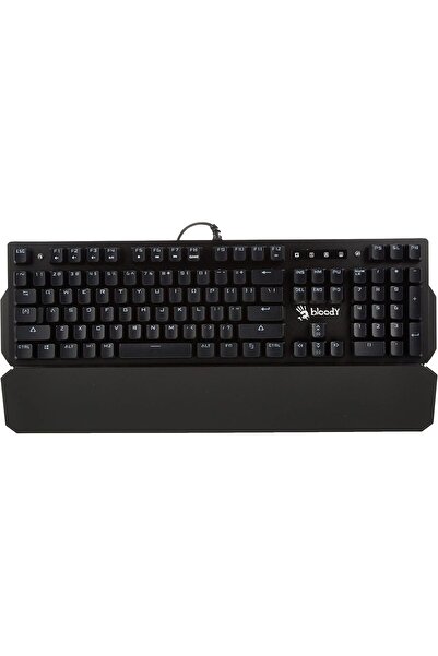 Bloody Mechanical Gaming Keyboard RGB (Red/Blue Switch) Optical Key, Dual Programmable, Metal Frame