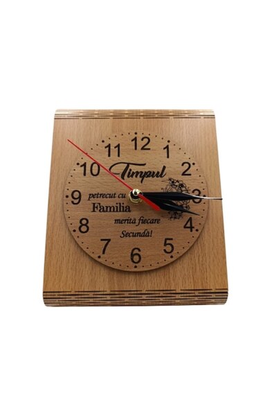 OEM Desk clock, personalized gift with standard message for Mom/Dad/Family, 2...