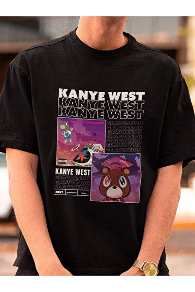 barsdepo Μπλουζάκι με στάμπα Kanye West, Oversize Unisex T-shirt για Παιδιά /...