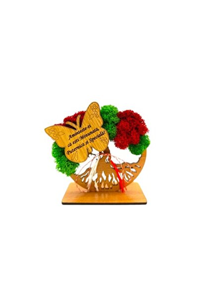 OEM Tree of Life decorative plaque with stabilized moss and butterfly, Women'...