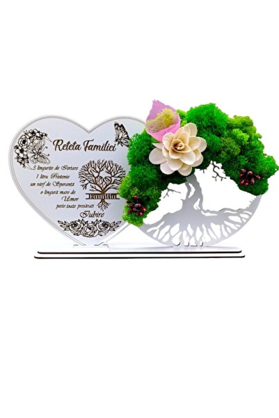 OEM Tree of Life Decoration with Stand and Heart, Personalized 'Family Recipe...
