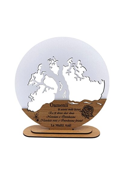 OEM Personalized Tree of Life Heart Decoration 'Happy Birthday', wooden base,...