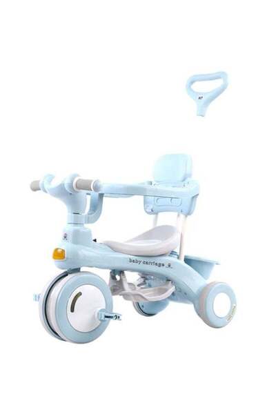 Generic 3-in-1 Kids Tricycle with ABS Foot Pedals and Storage Bag