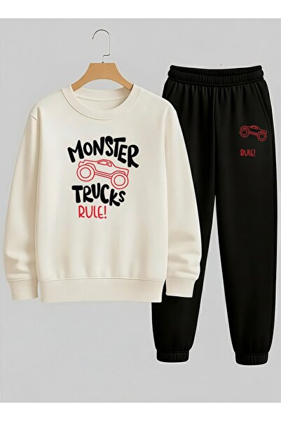 LORVEX Біла футболка для хлопчиків - спортивний костюм з велосипедним коміром...