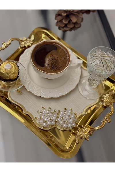 henahome Gold Taş Detaylı 2’li Sunum Peçetesi