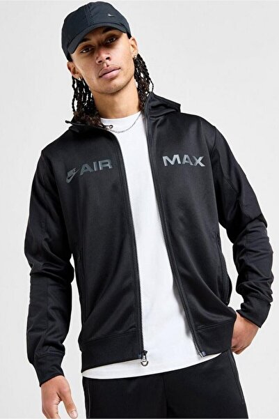 Nike Nsw Clup Air Max Hoodie Erkek Siyah Spor Ceket