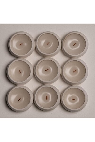 Generic Stylish Ceramic Candle Holders & Tea Light Candles – 9 Candles per Pack