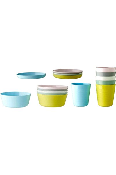 KALAS Children's Bowl, Tumbler, and Plate Set - 18 Pieces
