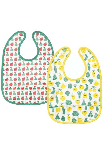 Generic Kids Colorful Waterproof Bibs - Pack of 2