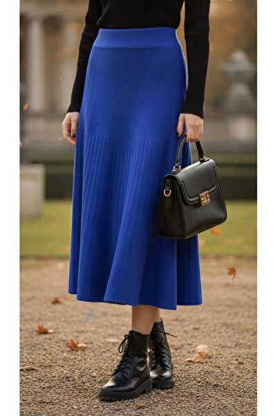 bohostyle Knitted skirt with lycra