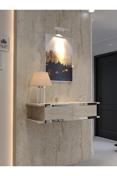 lullaby furniture KARNAVAL DRESUAR TRAVERTEN SİLVER S-DRS-1006-8