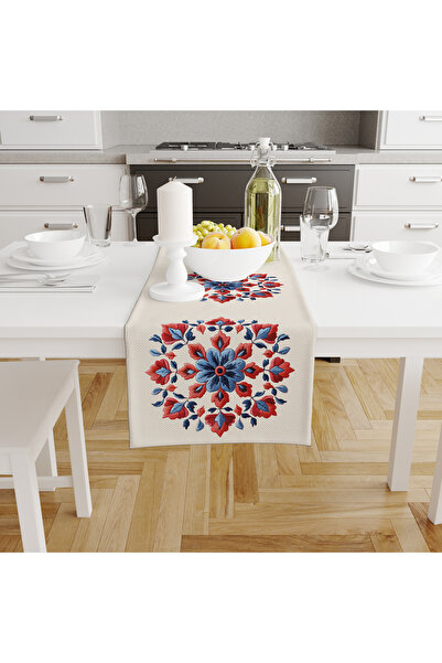 Filamente Digital Printed Runner - New Year / Christmas Patterned - 140X40 cm