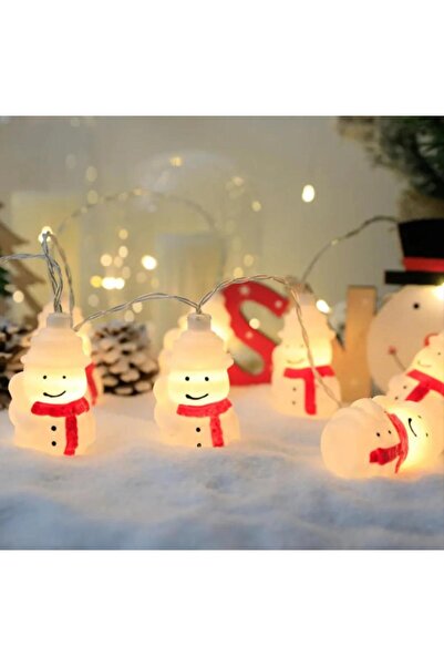OEM Christmas LED light installation – Snowman, 2 m, 10 LEDs, battery operated