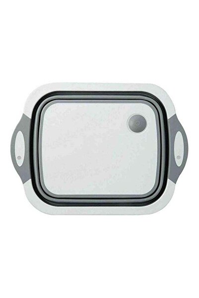 Generic Multi-Function 3-in-1 Foldable Collapsible Cutting Board Grey/White 4...