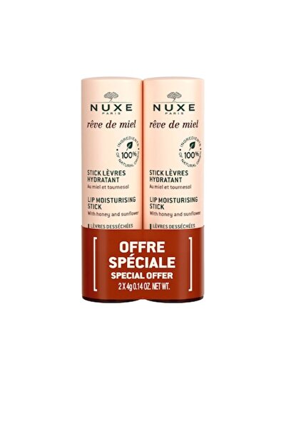 Nuxe Stick de buze hidratant Rêve de Miel 2 x 4 g