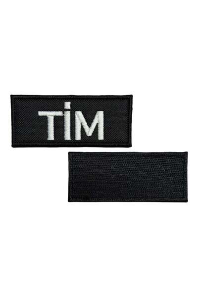 Ex Patch Black Background Team Written Embroidery Patch - 9X4 cm