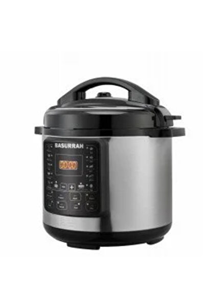 BASURRAH 6-liter electric pressure cooker with a 1000-watt mandi grill