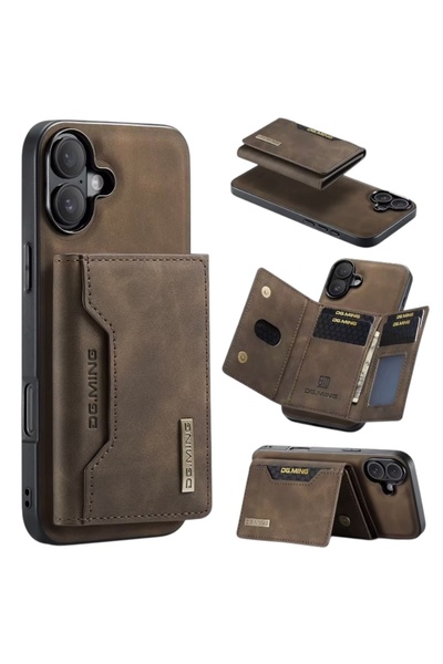 KILIF HOUSE حافظة مغناطيسية من الجلد الأصلي متوافقة مع آيفون 13 برو ماكس مع حامل بطاقات ومحفظة