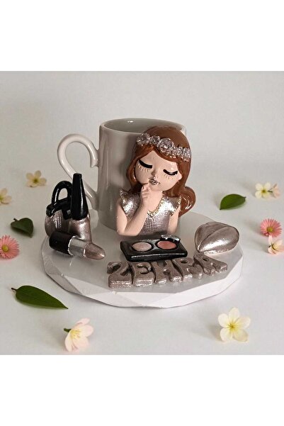 e&e süs dükkanı Coffee Cup with Makeup Material, Gift Presentation Model