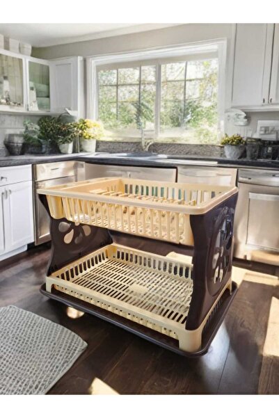 DERAS TEAM Double Dish Rack for Kitchen