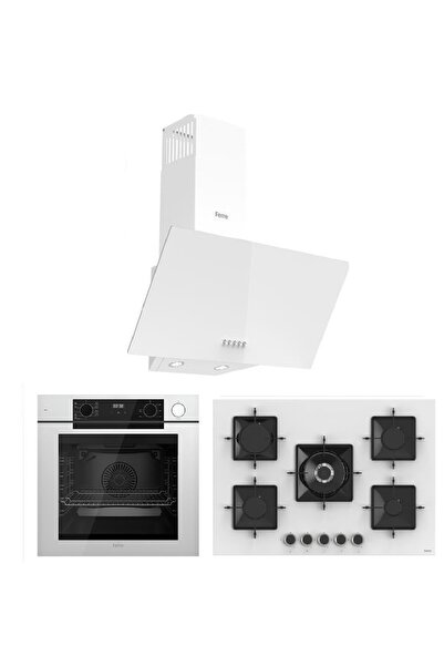 Ferre FryArt Serisi (QEP64CB SS036 D087) Ankastre Set